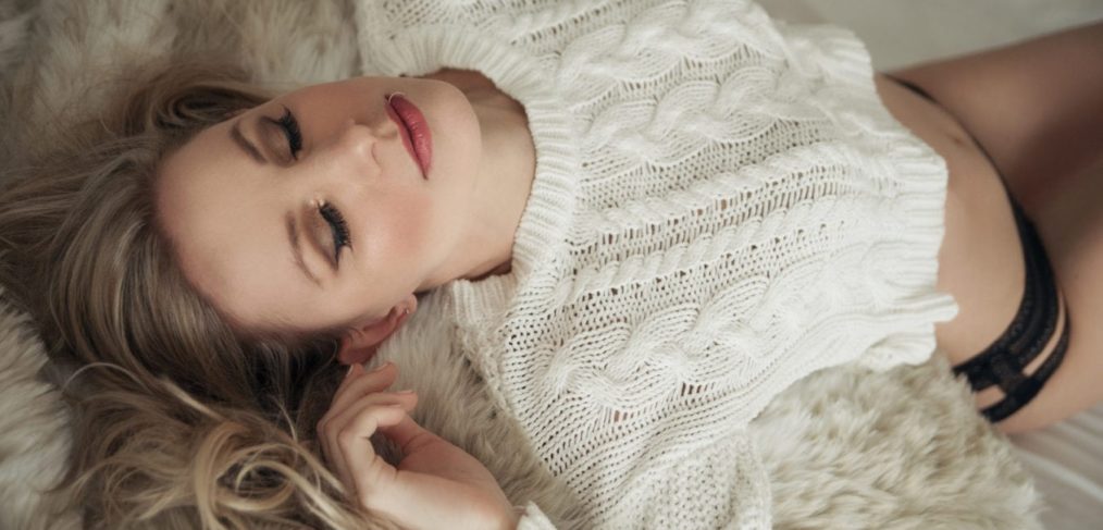 Toronto Boudoir Photography Casual Sweater Lifestyle Boudoir Photography